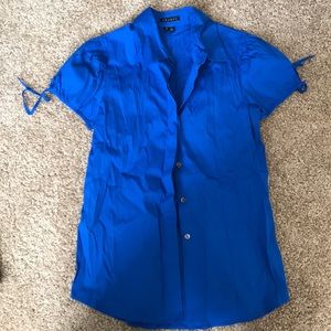 Theory blue blouse SZ S